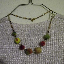 XO Brown Peach Shepherd's Pearl Necklace