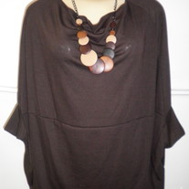 Dark Chocolate Sweater Top (Plus Size)