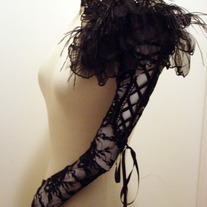 Black Lace Shoulderette