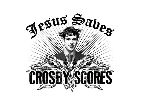 Jesus Saves, Crosby Scores Tee