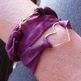 LOVE YOU MORE // silk wrap bracelet _ wine & copper - Thumbnail 1
