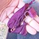 LOVE YOU MORE // silk wrap bracelet _ wine & copper - Thumbnail 3