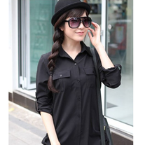 Camisa blanco o negro/Blouse white or black WF075