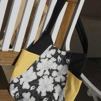 Tote-grey and yellow