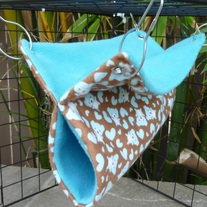 Topper Tunnel - Little Bears & Turquoise Fleece