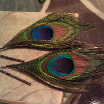Peacock Feather Earrings
