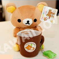 Rilakkuma Plush Pencil/Phone Holder