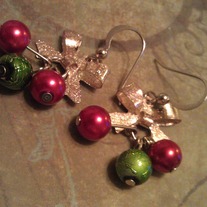 Christmas Bow Earrings