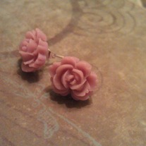 Lavender Flower Stud Earrings