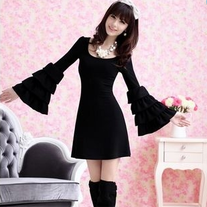 Vestido Mangas / Sleeved Dress DW051