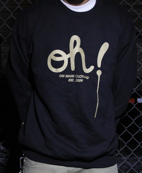 The Dripping Oh! Crewneck (Gold/Black)