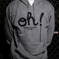 The Dripping Oh! Hoodie (Black/Gunmetal Heather)