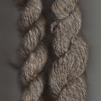 Gray Granite Mountain Alpaca Wool Handspun Wstd WtYarn