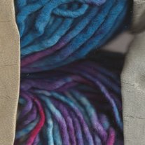 New Orleans Blues Hand Dyed Burlyspun Chunky Wool Yarn