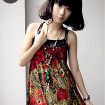 Vestido Pavo Real / Peacock Dress DW092