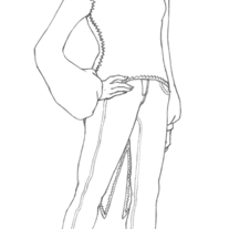 Fashion Coat 1 Sketch *original*