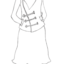 Fashion Coat 3 Sketch *original*