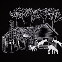 Oh Deer T-shirt Unisex Black