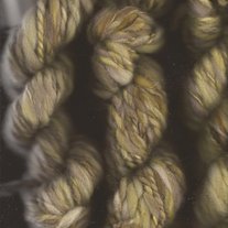 Super Chunky Lichen Green Handspun Wool Yarn