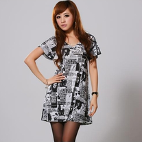 Vestido Periódico / Newspaper Dress DW163