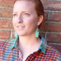 FLUTTER // leather & turquoise earrings