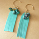FLUTTER // leather & turquoise earrings - Thumbnail 3