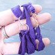 INFINITY // silk wrap bracelet _ purple & copper - Thumbnail 2