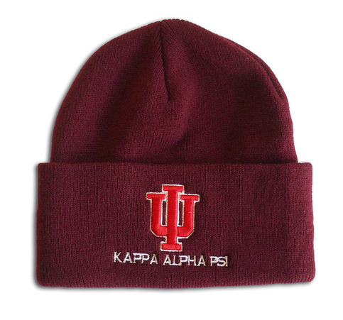 IU Kappa Alpha Psi Knit Beanie (Krimson)