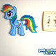 Rainbow Dash My Little Pony Perler Bead Sprite - Thumbnail 3