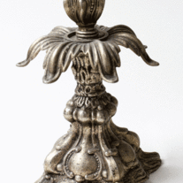 Shabby Chic Unique Metal Candle Holder - One Piece