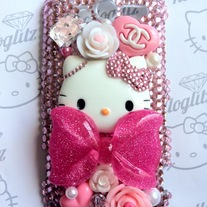 3D Hello Kitty Pink Bling myTouch 4g Case