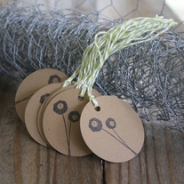 Bloom Kraft Tags on Bakers Twine - Set of 10