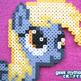 Derpy Hooves -  My Little Pony Perler Bead Sprite - Thumbnail 2