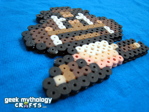 Goomba - Nintendo Super Mario Bros 3 Perler Bead Sprite Magnet