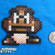 Goomba - Nintendo Super Mario Bros 3 Perler Bead Sprite Magnet - Thumbnail 1