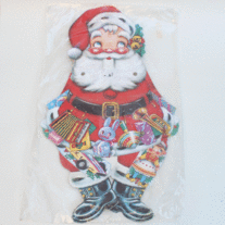 Vintage Animated Advent Santa - Mint