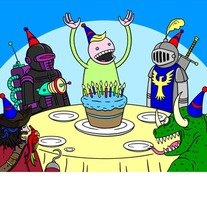 Birthday Card! Birthdays in Your Head! [Boy]
