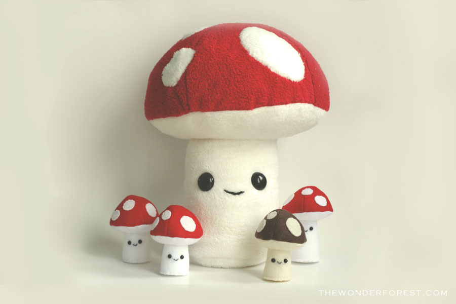 Giant Plushroom™ - 15" Red Mushroom