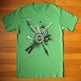 City PoP Graphic T shirt - Green - Thumbnail 1