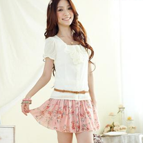 Falda Flores / Flowers Skirt DW377