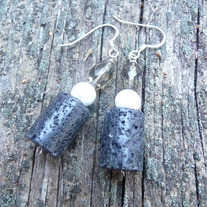SPICY // lava rock earrings