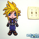 Cloud Strife Final Fantasy 7 Chibishou Perler Bead Sprite - Thumbnail 4
