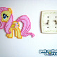 Fluttershy My Little Pony Perler Bead Sprite - Thumbnail 3