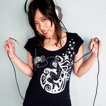 Space Station Rapunzel Scoop Neck Tee