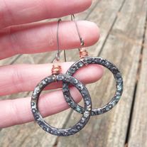 SECRET GARDEN // patina circle earrings