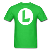Luigi L Mens T Shirt S-XXL