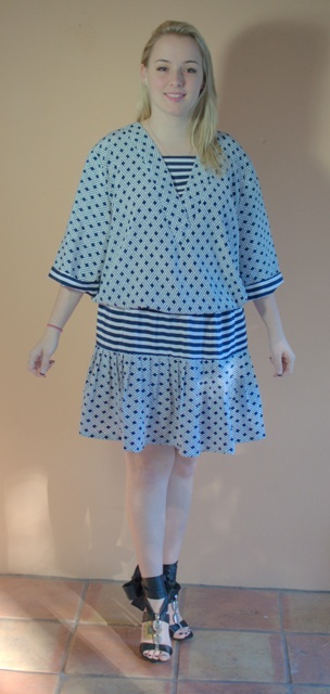 In the Navy Vintage Dress - L
