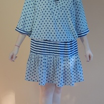 In the Navy Vintage Dress - L