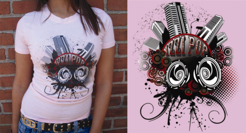 Discotheque Graphic Tee Shirt - Pink