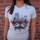 Discotheque Graphic Tee Shirt - Light Grey - Thumbnail 1
